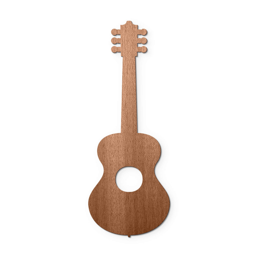Dekoracja drewniana mahoń - Gitara