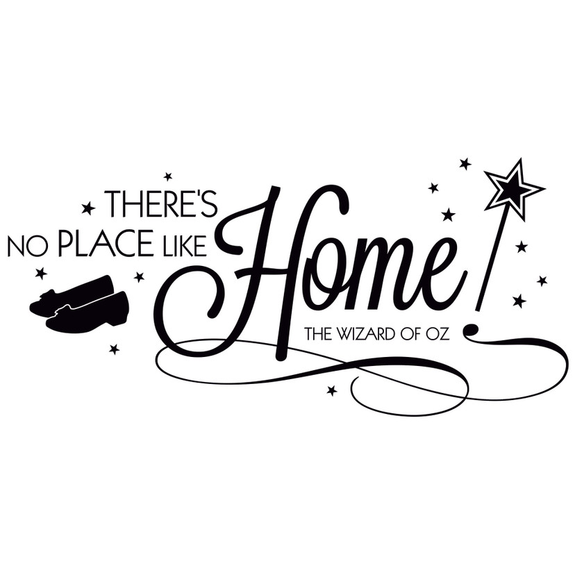 Wallsticker There's no place like home