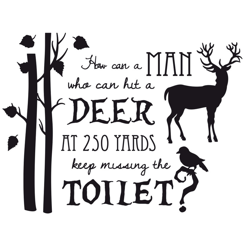 How can a man...wallsticker