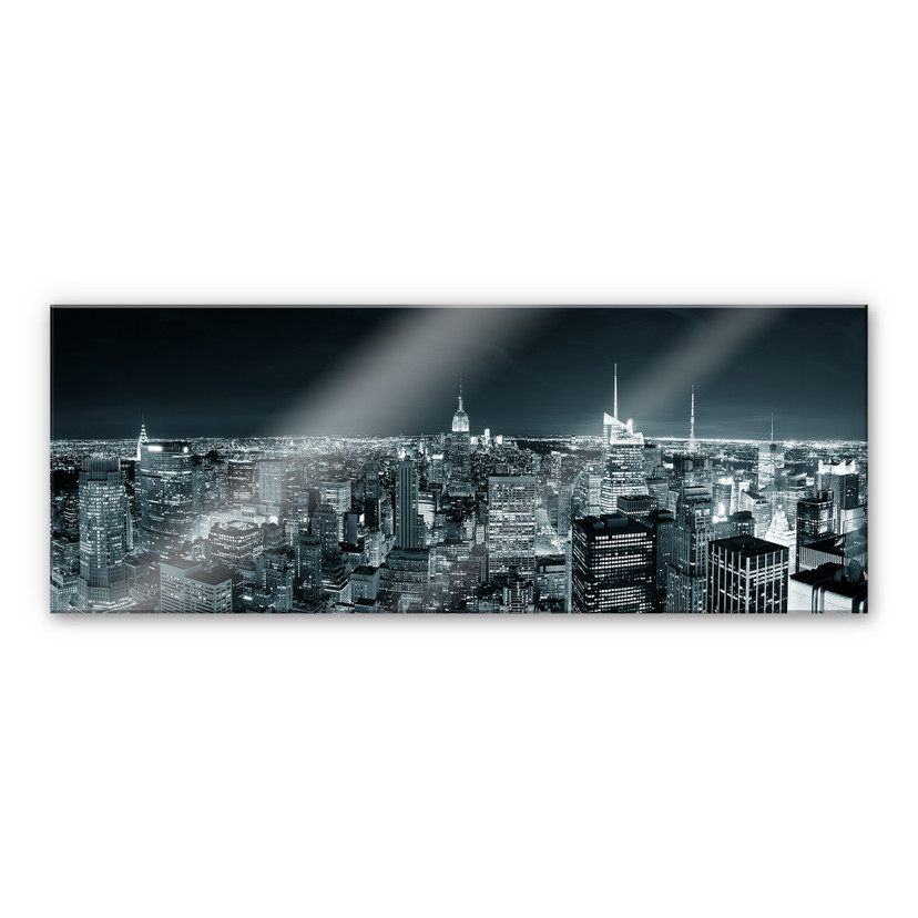 Akrylbillede New York om natten 2 - Panorama