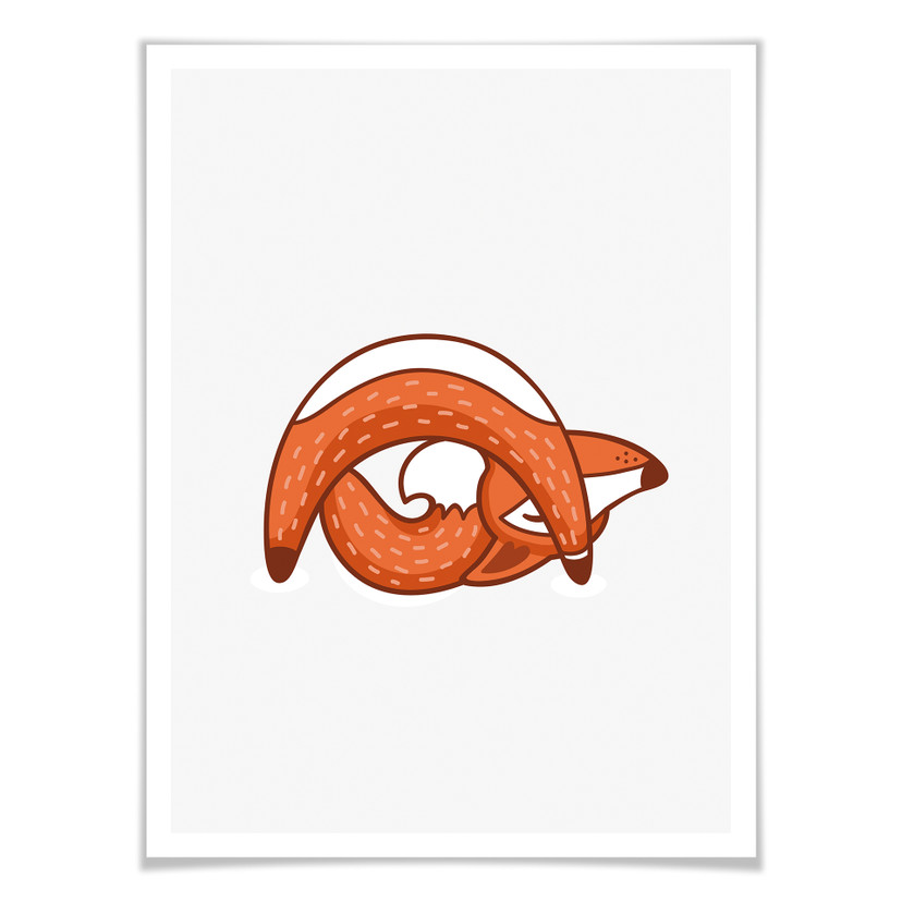Plakat - Yoga Fox 06