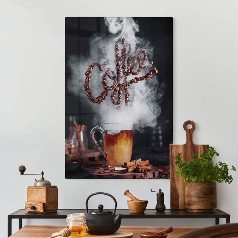 Tableau sur verre Belenko - Odeur de café