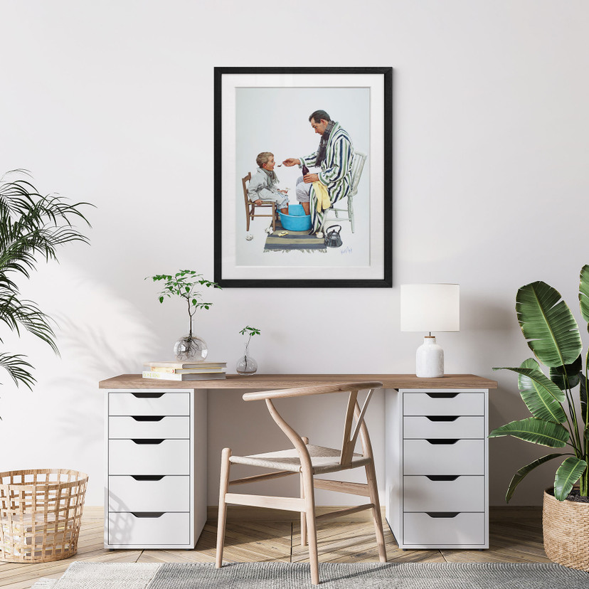 Fine Art Poster mit Passepartout - Im gleichen Boot (1964) - Kurt Ard