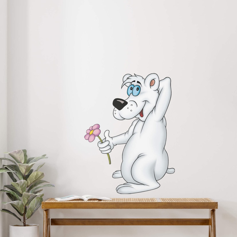 Wallsticker Vild Isbjørn