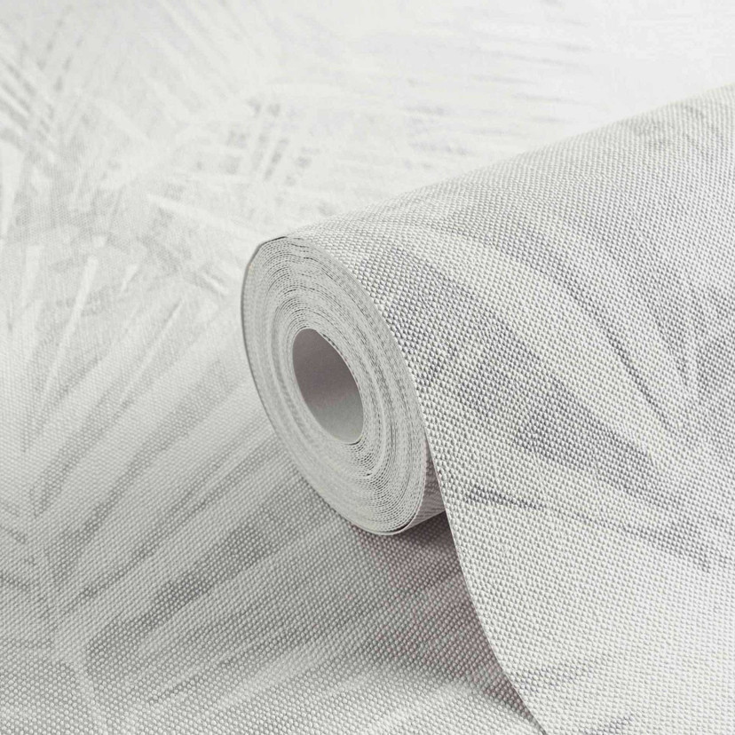 Palmetapet gråhvid - non-woven tapet A.S. Création