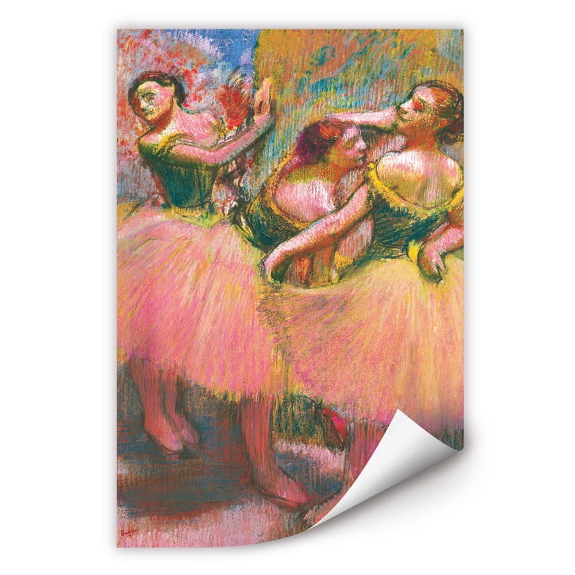 Wallprint Degas - Drei Tänzerinnen mit grünen Korsagen