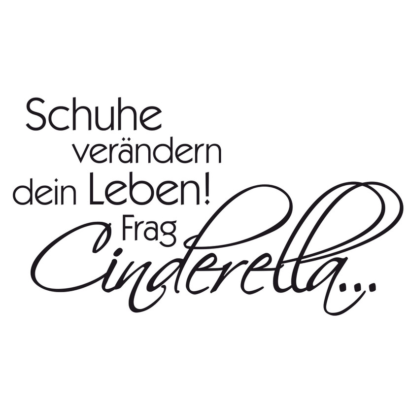 Wandtattoo Schuhe verändern dein Leben...