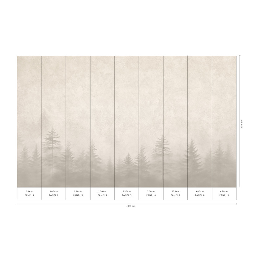Tapeta krajobrazowa Big Pictures kremowa 4,50 x 2,70 m