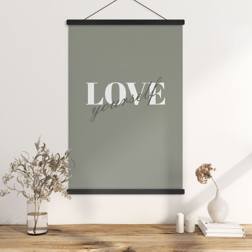 Stoffbild Love yourself