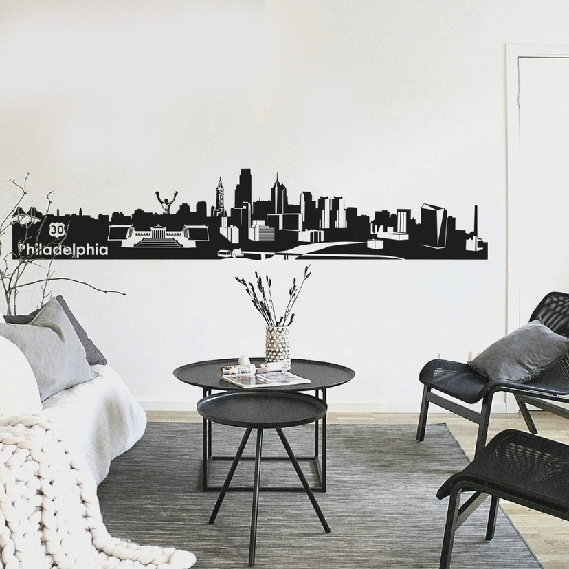 Wallsticker Philadelphia Skyline