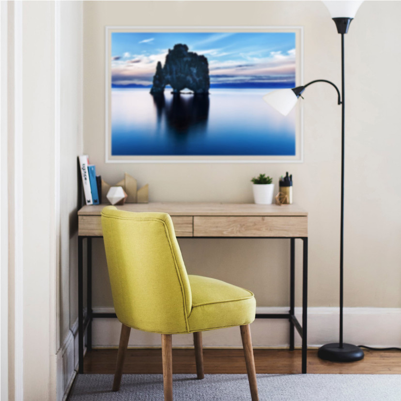 Zelfklevende Poster - Rotsen in het Water