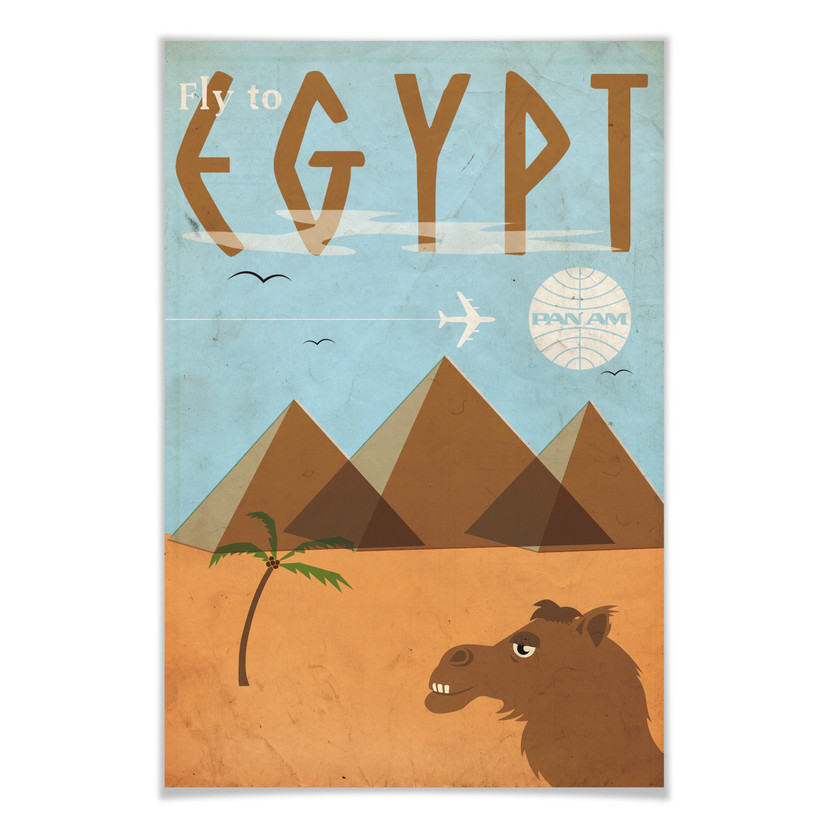 Plakat - PAN AM - Fly to Egypt