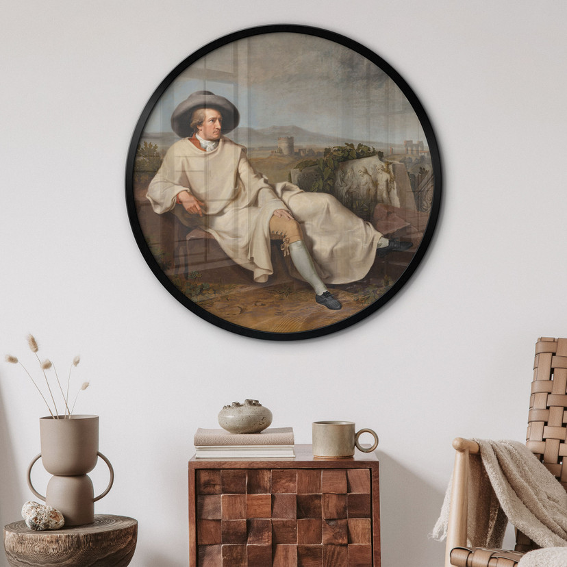 Plakat Tischbein - Goethe w rzymskiej Kampanii - Okrągły