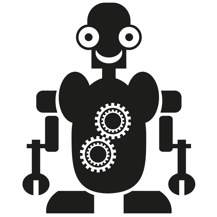 Robot Maurice wallsticker