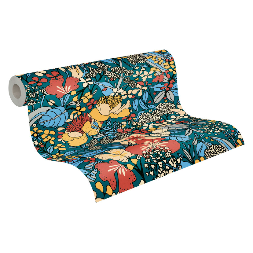 Architects Paper Floral Impression - Papier peint intissé jungle, multicolore
