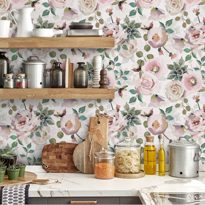 Mønstertapet UN Designs - Blomster i kunstnerisk stil
