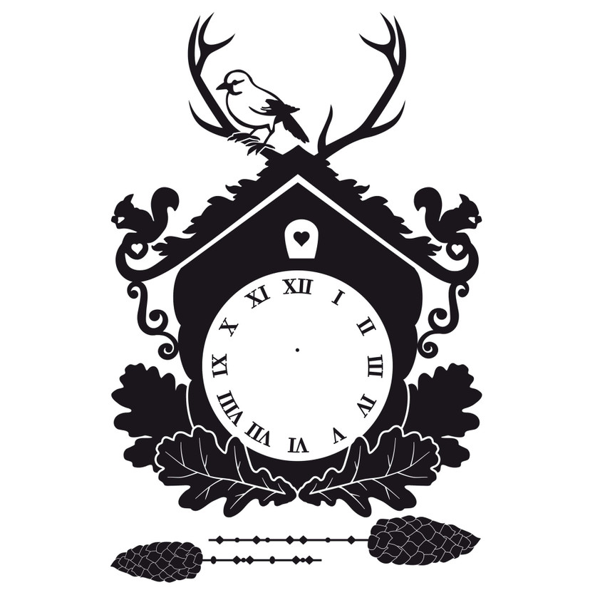 Sticker mural - Horloge à coucou