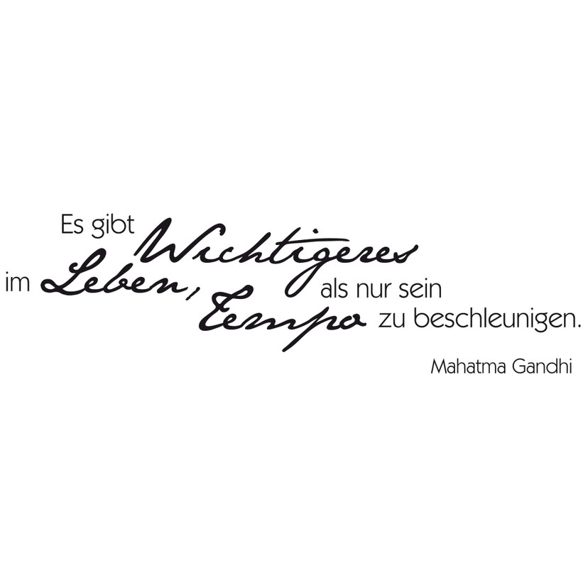 Wandtattoo Es gibt wichtigeres im Leben