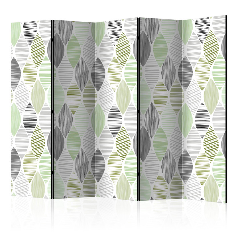Screen room divider - Grønne tårer, 3-delt