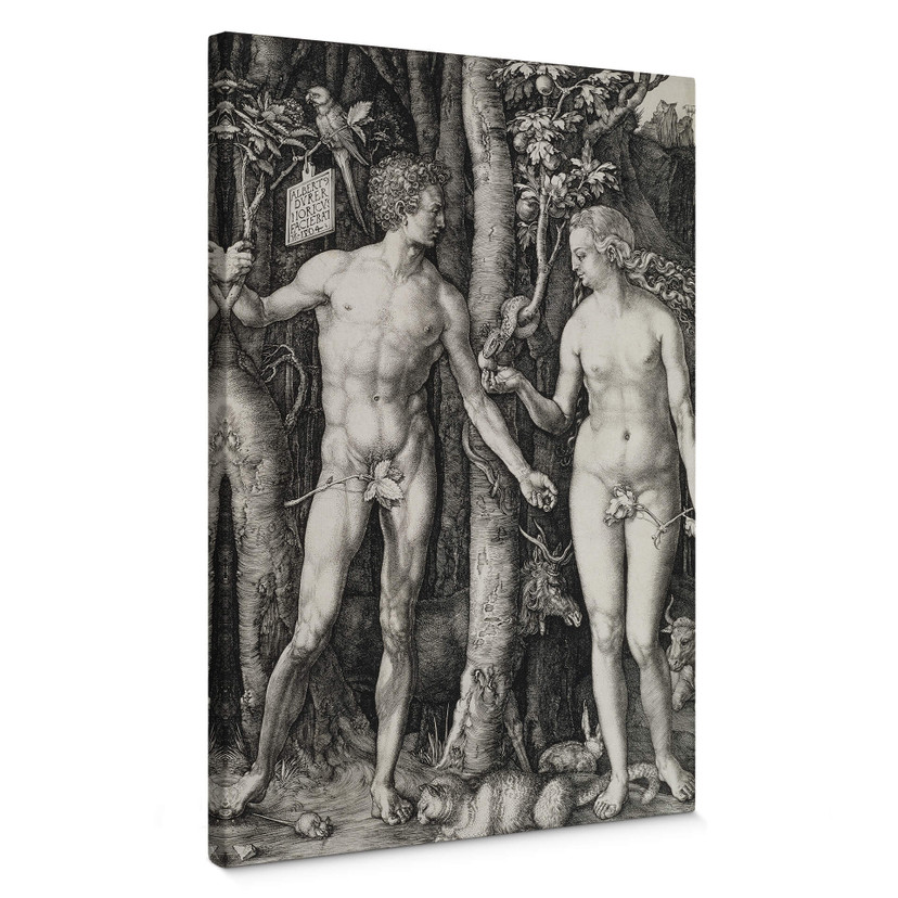 Obraz na płótnie Dürer - Adam i Ewa