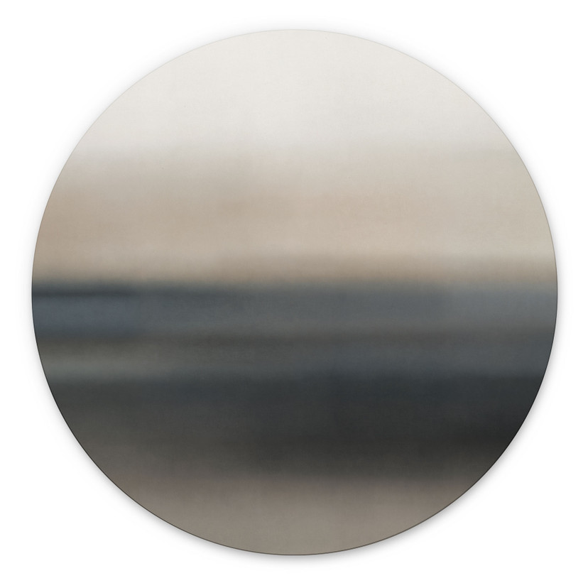 Wandbild Rotko Sand - Minimalistischer Horizont - Sir Edward x Grigory Gladarev - Alu-Dibond Rund