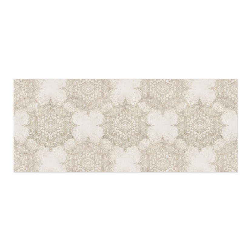 Selvklæbende stænkplade til køkken Elegant mandala i sandguld - Bloomery Decor