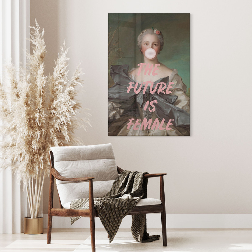 Stampa su vetro acrilico Il futuro è femmina - Grace Digital Art