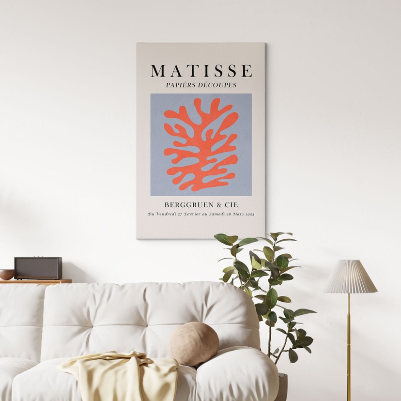 Obraz na płótnie Abstrakcyjny koral w stylu Matisse’a - Costa
