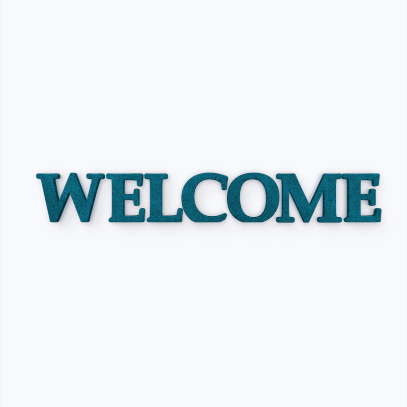 MDF bogstaver - Welcome