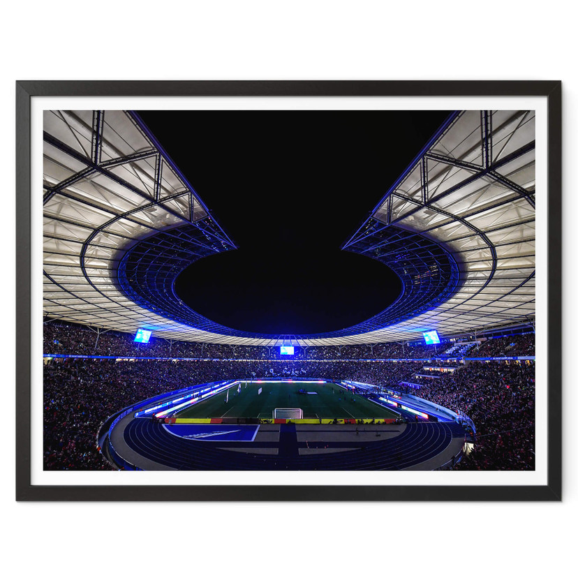 Poster Hertha BSC Olympiastadion bei Nacht