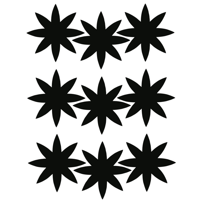 Wallsticker Blomster sæt 2