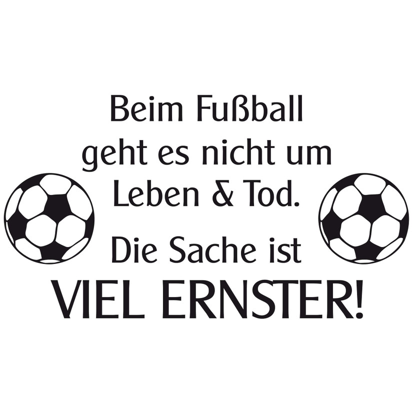 Wandtattoo Beim Fußball...