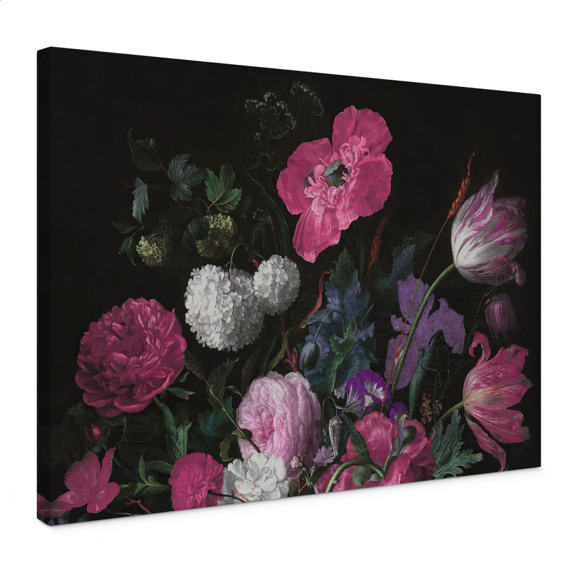 Leinwandbild Stillleben - Florales Bouquet im Mignon-Stil - Bloomery Decor