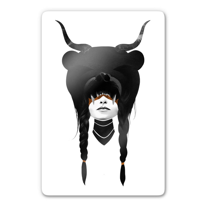 Tableau sur verre Ireland - Bear Warrior