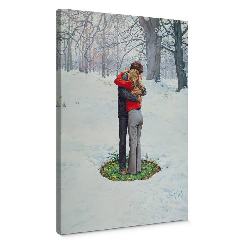 Leinwandbild Schmelzende Liebe (1972) - Kurt Ard - 70x100 cm