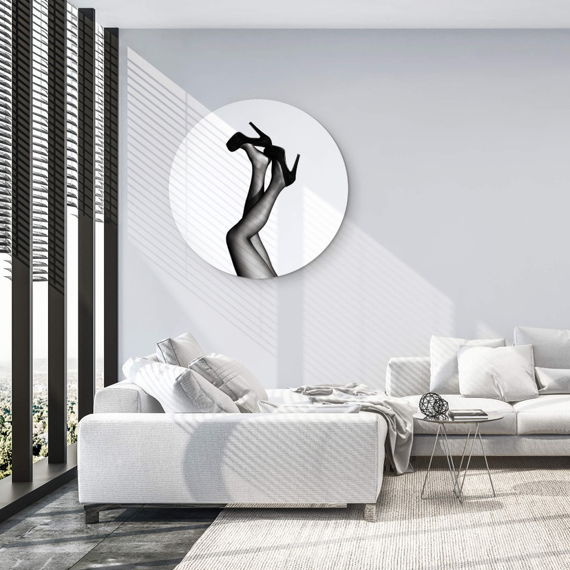 Tableau sur alu-Dibond rond 1X Studio - Velvet Pumps