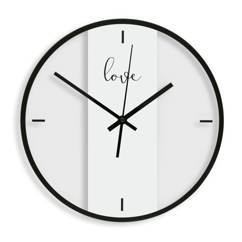 Horloge murale en verre - Love