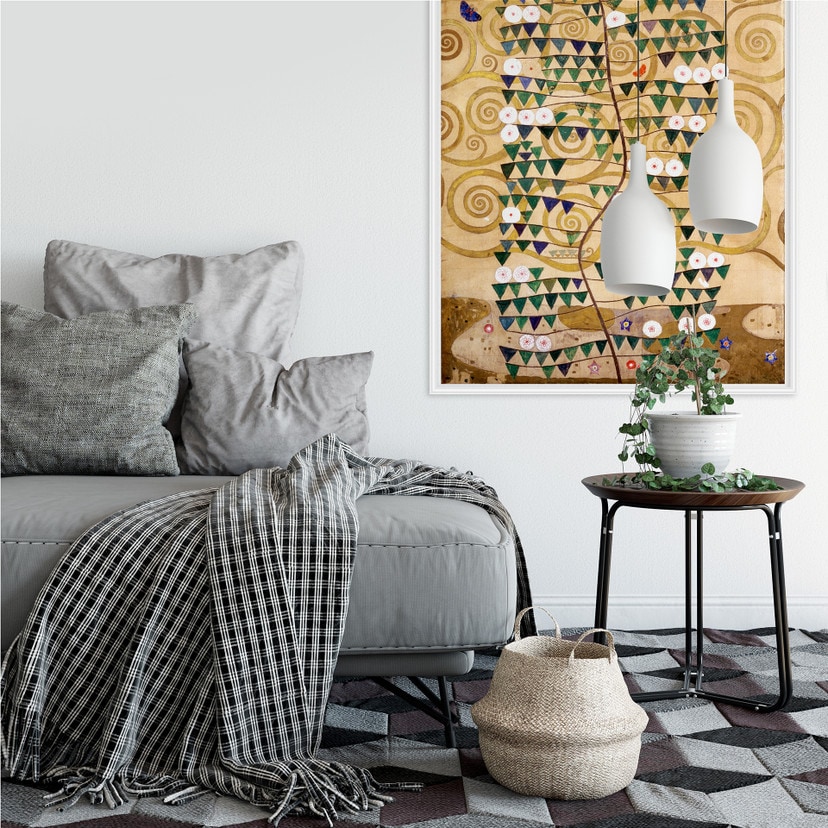 Zelfklevende Poster - Klimt - Stoclet Fries