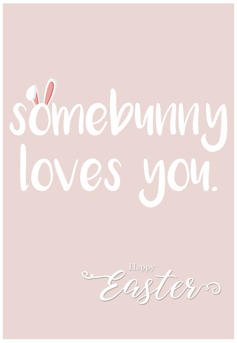 Tarjeta regalo Pascua - Somebunny loves you