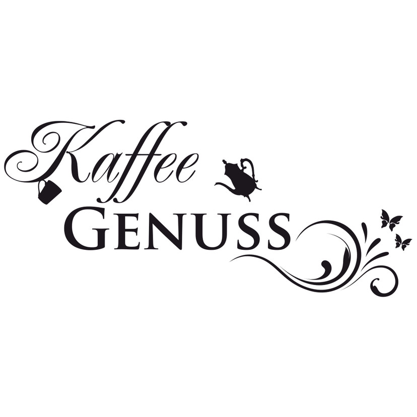 Wandtattoo Kaffee Genuss