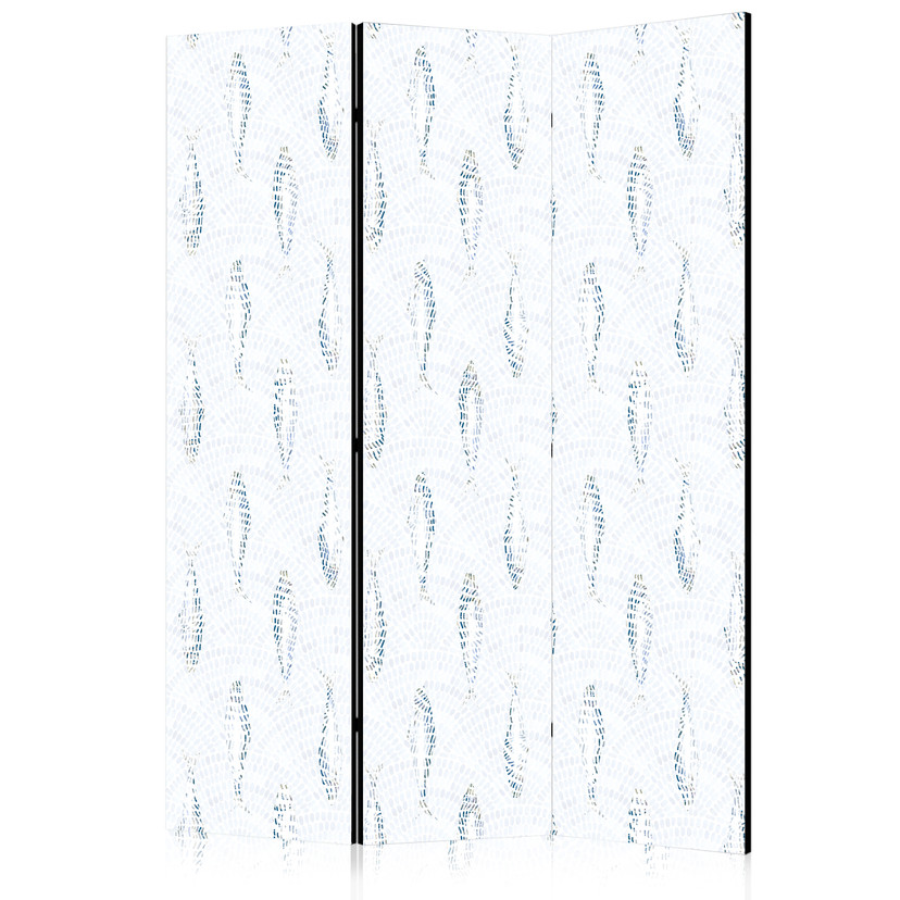 Paravent, Raumteiler freistehend, Trennwand - Delicate Blue Fish