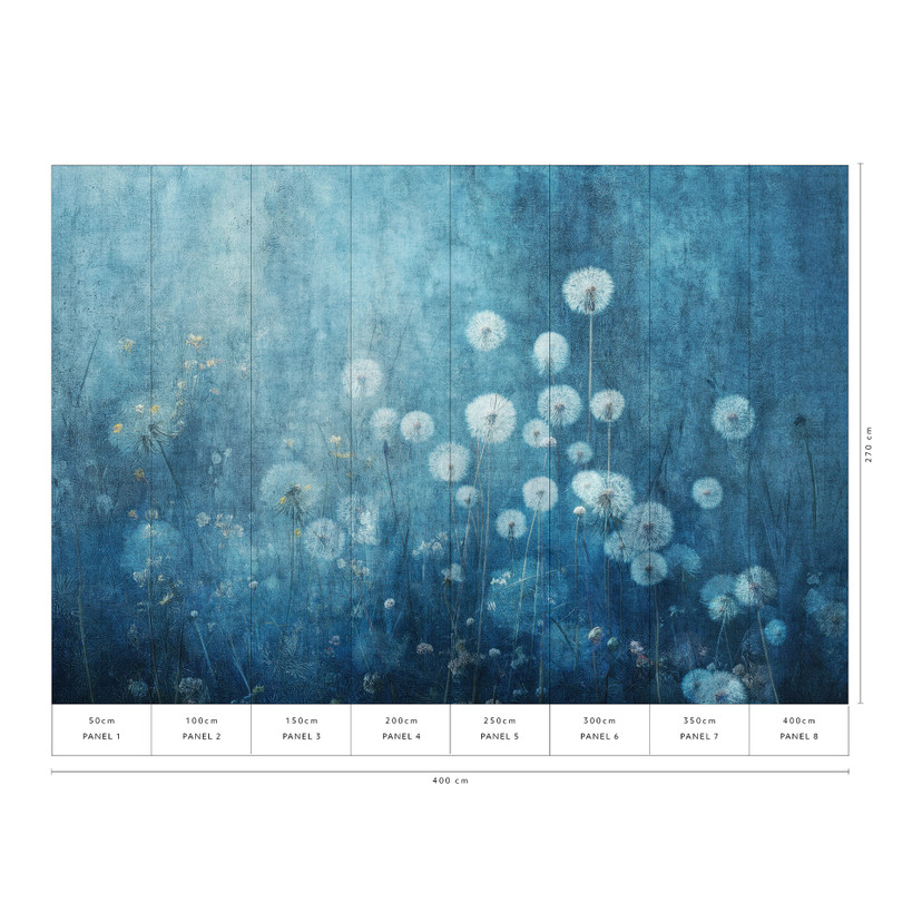 Guido Maria Kretschmer Fototapeta Twilight Bloom- Art Edition 2 niebieski