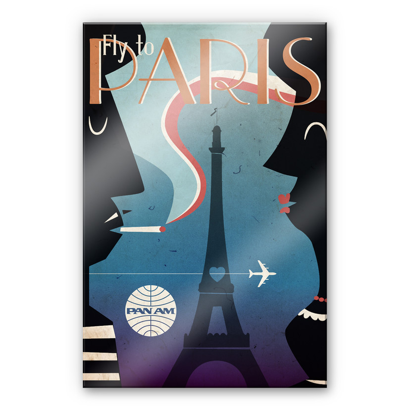 Akrylbillede PAN AM - Flyv til Paris