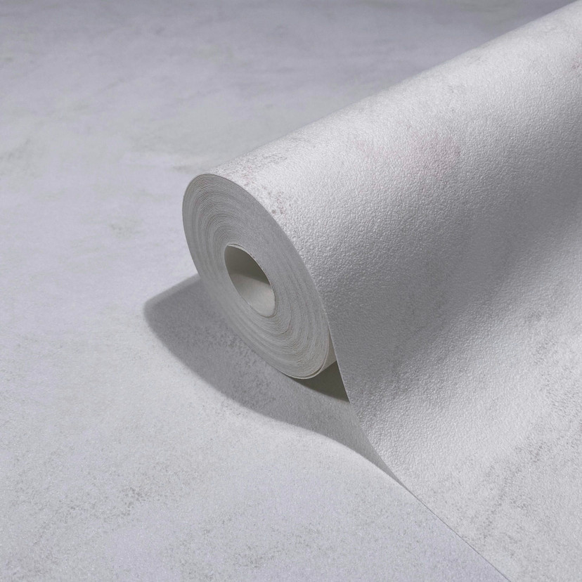 Vinyltapet, non-woven vægbeklædning Novamur Kylie hvid, beige