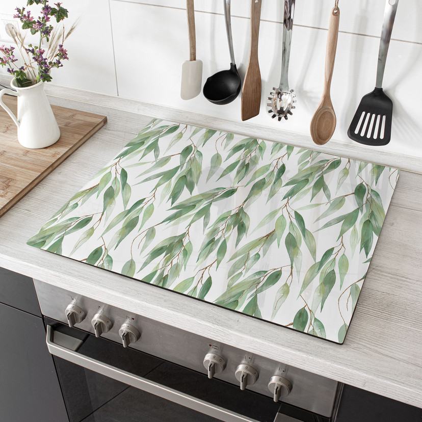 Kogeplade med grene og grønne blade - UN Designs