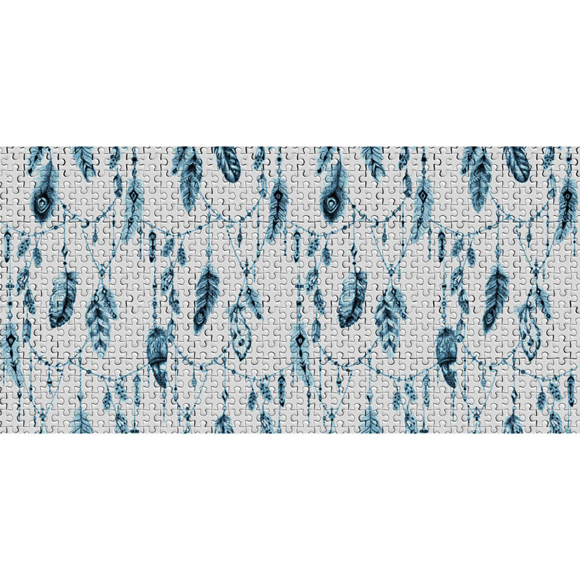 Architects Paper Papier peint photo Atelier 47 Feather Puzzle avec plumes bleues