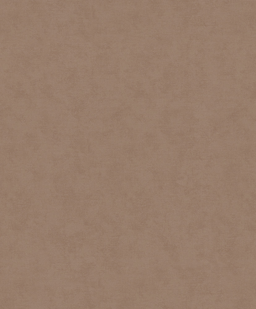 Non-woven tapet med moderne ensfarvet look og tekstur i brun ensfarvet