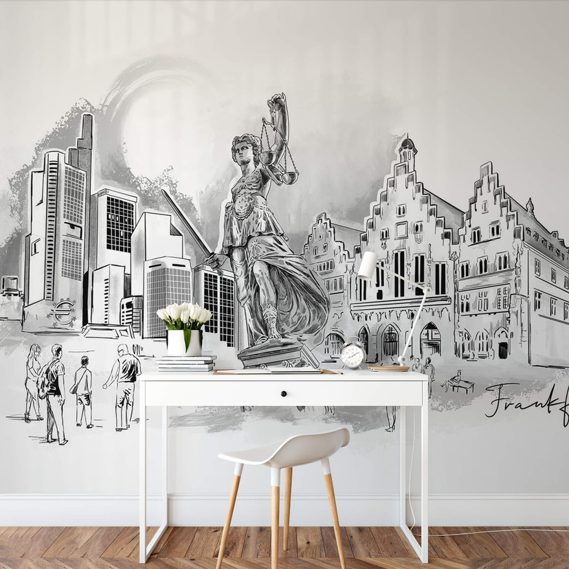 Papier peint photo Love your City - Frankfurt