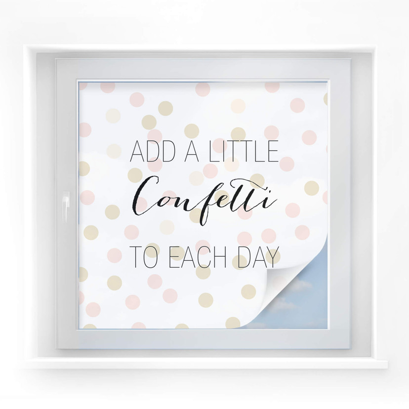 Folia do ochrony prywatności Confetti & Cream - Dodaj trochę konfetti