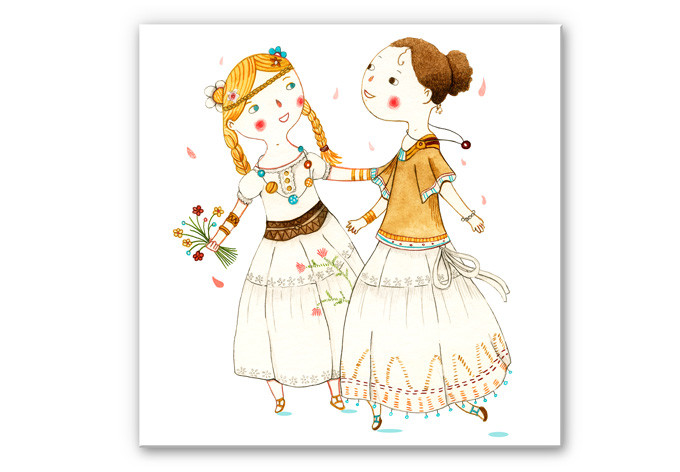 Tableau Forex - Loske - Fille hippie